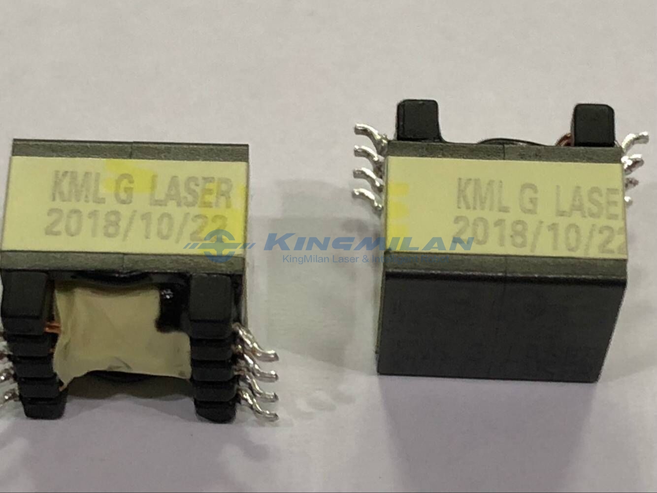  平面變壓器激光打標、片式變壓器激光打標、薄膜變壓器激光打標、空心變壓器激光打標；